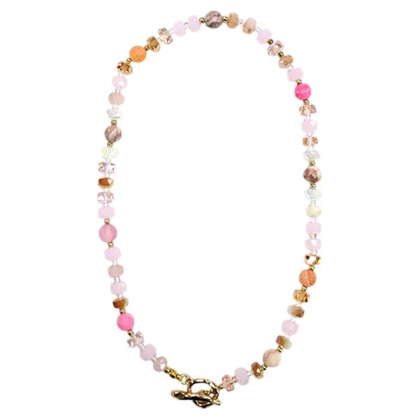 BEADED STONE NECKLACE