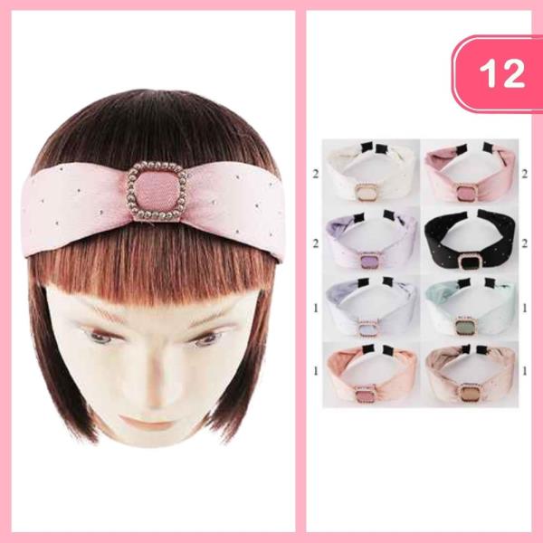 Rhinestone Headband (12 Units)