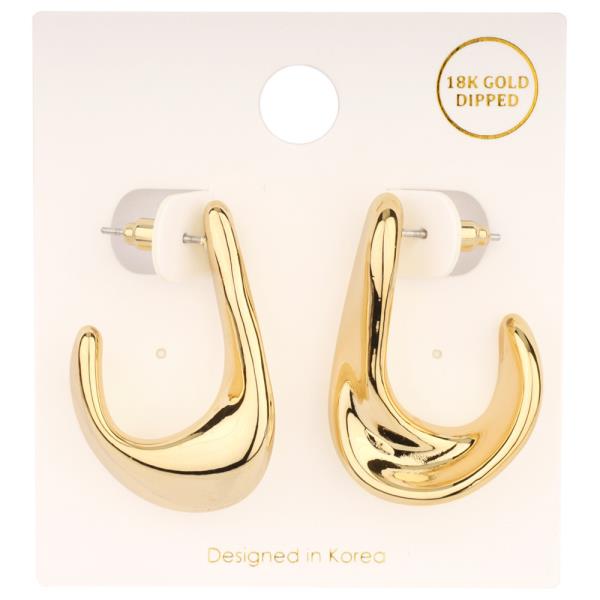 METAL HOOP EARRING