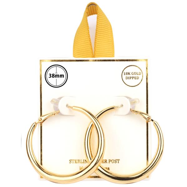 METAL STERLINGSILVER HOOP EARRING