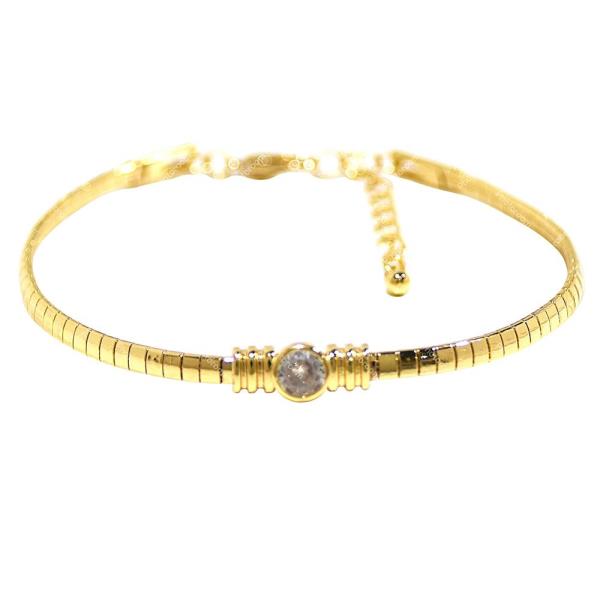 CZ Metal Link Bracelet