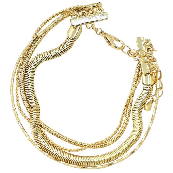 Multi Chain Link Metal Bracelet