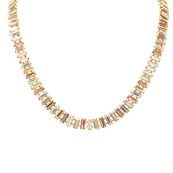 Baguette Rhinestone Necklace