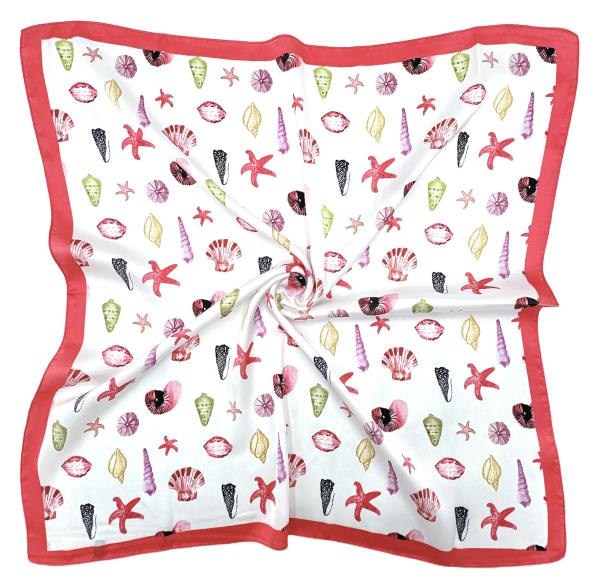 BEACH DAY PRINT SQUARE SCARF