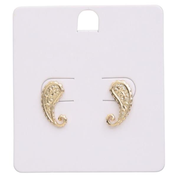 Paisley Metal Earring