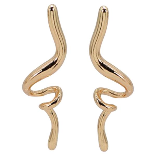 Metal Wave Earring