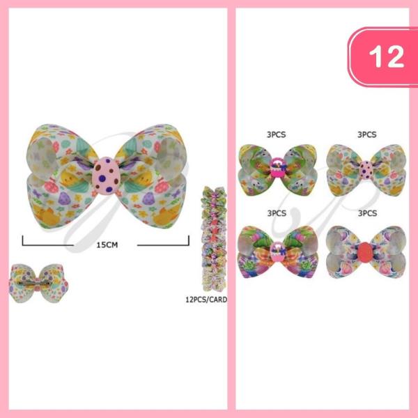 Easter Day Hair Bow (12 Units)