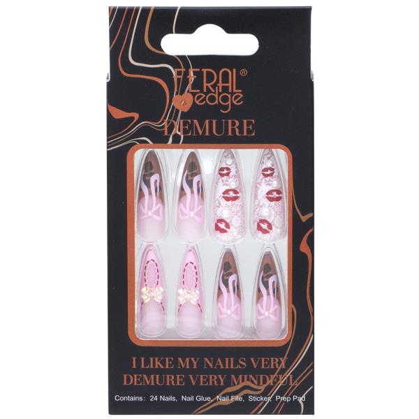 FERAL EDGE Demure Design Nail Decoration Set