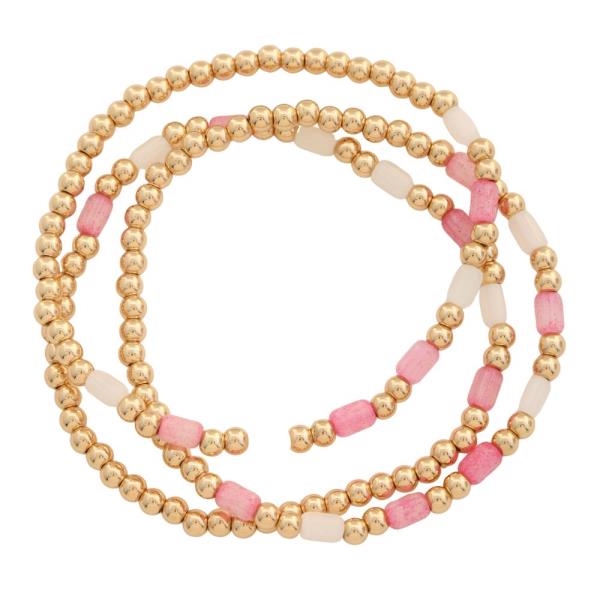 Dainty Bead Bracelet Set