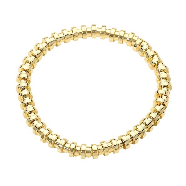 Link Chain Stainless Steel Ball Stretch Bracelet