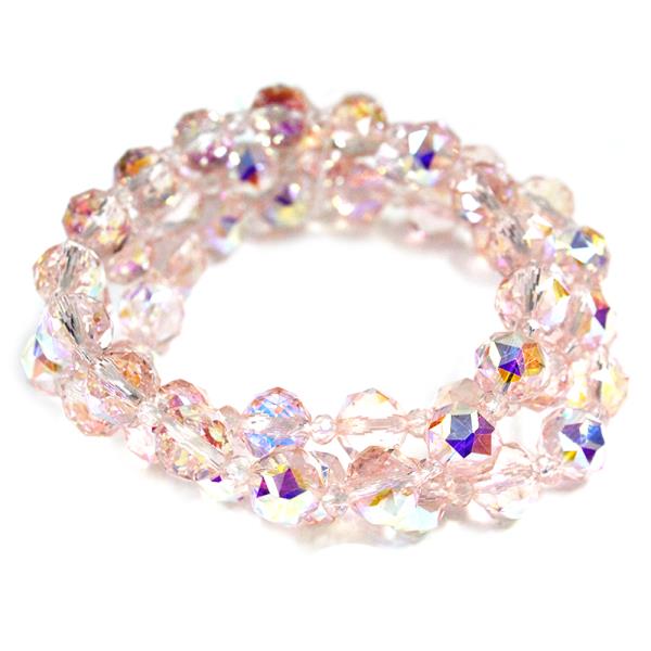 Glass Bead Multi Strand Stretch Bracelet Set