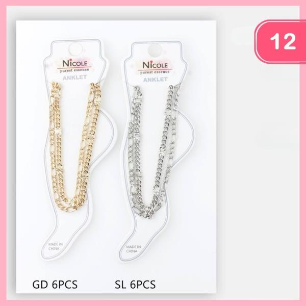 Layered Anklet (12 Units)