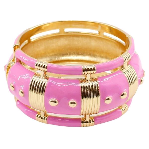 Antique Design Chunky Hinged Bracelet
