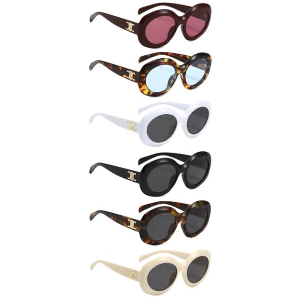 Chic Round Sunglasses 1DZ