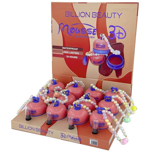 Billion Beauty Mousse Blush W Testers (12 Units)