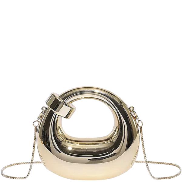 Round Design Handle Crossbody Bag
