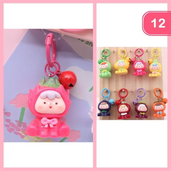 Cute Fruit Girl Keychain (12 Units)