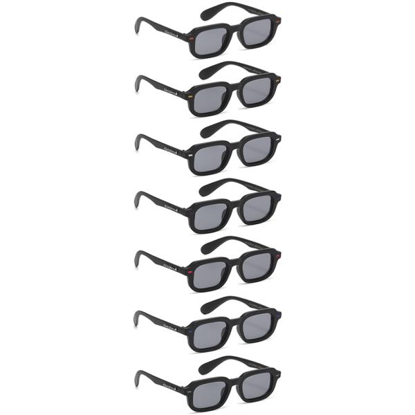Plain Squared Color Accent Sunglasses 1DZ