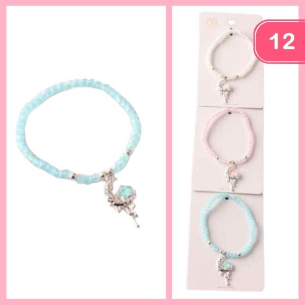 Melted Moon Crystal Beaded Bracelet (12 Units)