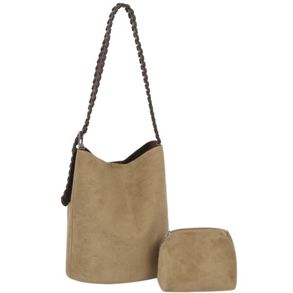 2IN1 Shoulder Bag W Zipper Pouch Set