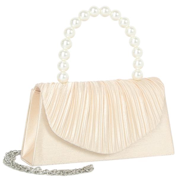 Elegant Pearl Handle Evening Bag