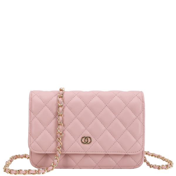 Quilted Design Crossbody Bag