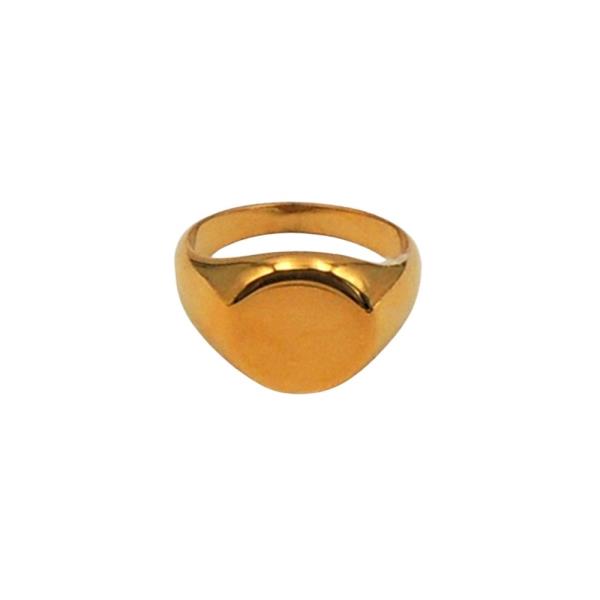 Round Signet Ring