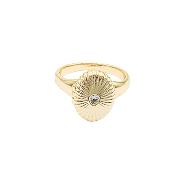 Textured Round Ring