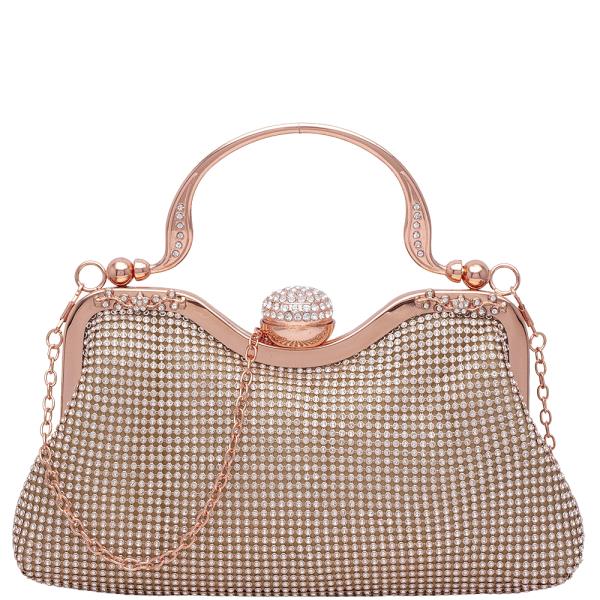 Rhinestone Chic Evening Bag