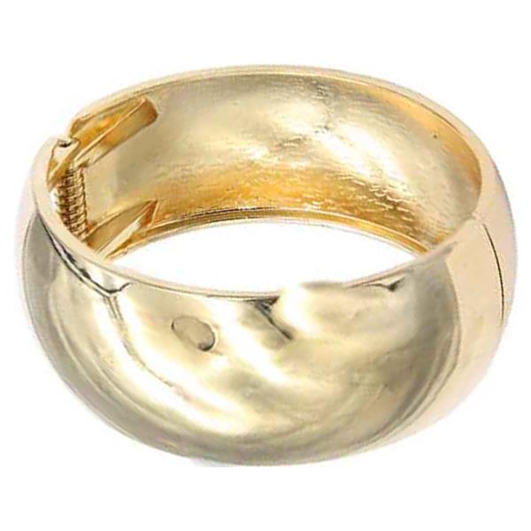 Gold Plated Hinged Bangle Bracelet