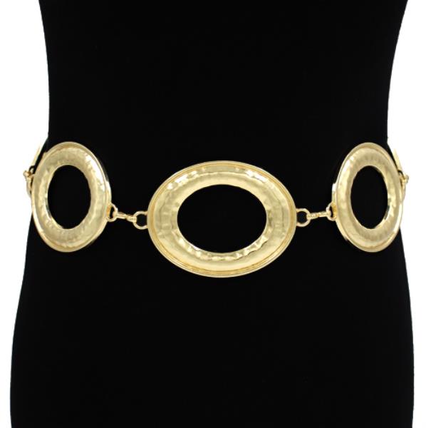 Oval Link Metal Chain Belt