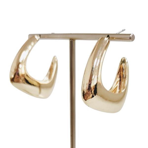 CHUICKY METAL HOOP EARRINGS
