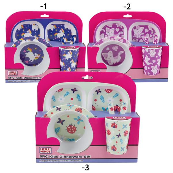 Little Mimos Kids Dinnerware Set 5PC