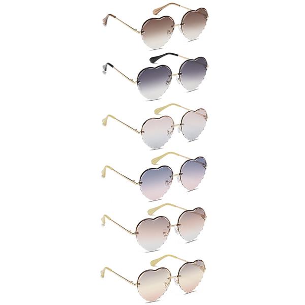 Heart Shape Sunglasses 1DZ