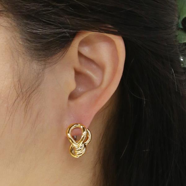 14K Gold White Gold Dipped Dome Stud Earrings