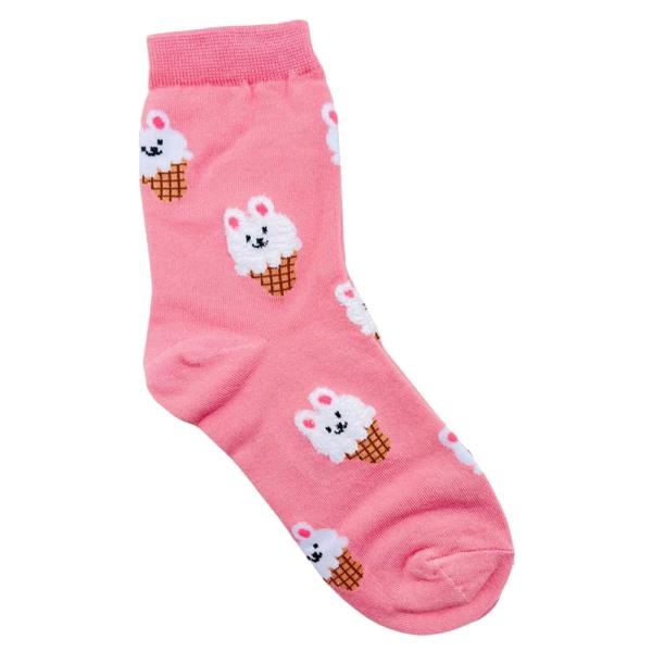 RIBBED BOW ACCENT CREW SOCK