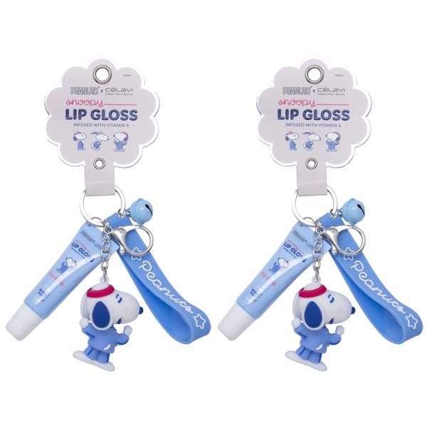 Celavi X Peanuts Snoopy Lip Gloss Keychain 2PC