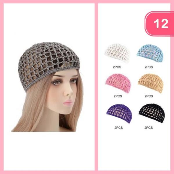 Hair Mesh Net Hat (12 Units)
