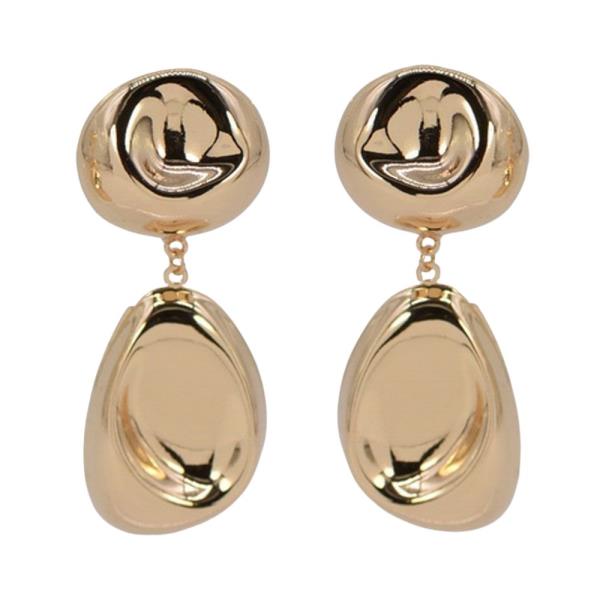Bold Metal Drop Earrings