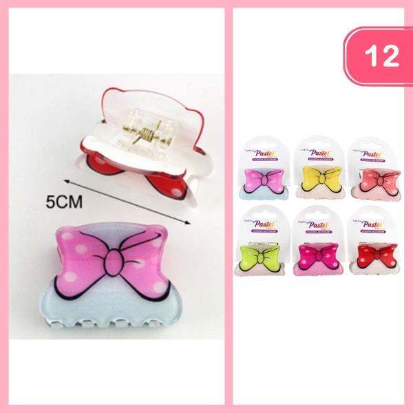 Bow Hair Claw Clip (12 Units)