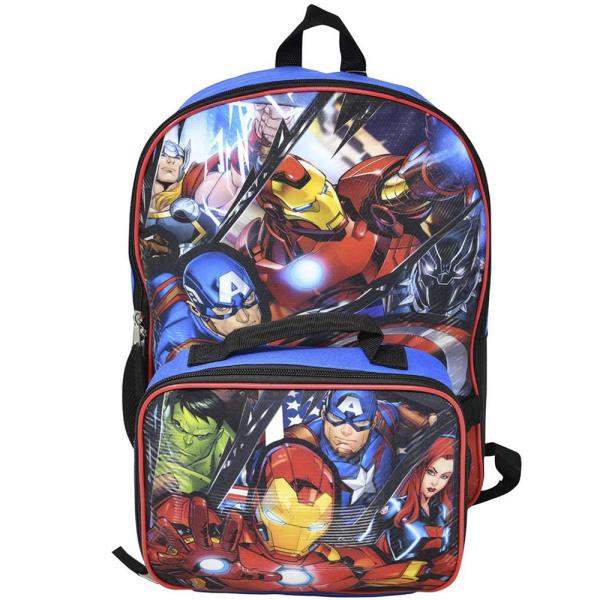 Avengers Backpack W Lunch Bag