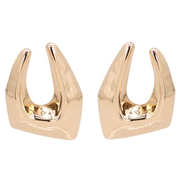 U Post Metal Statement Earring