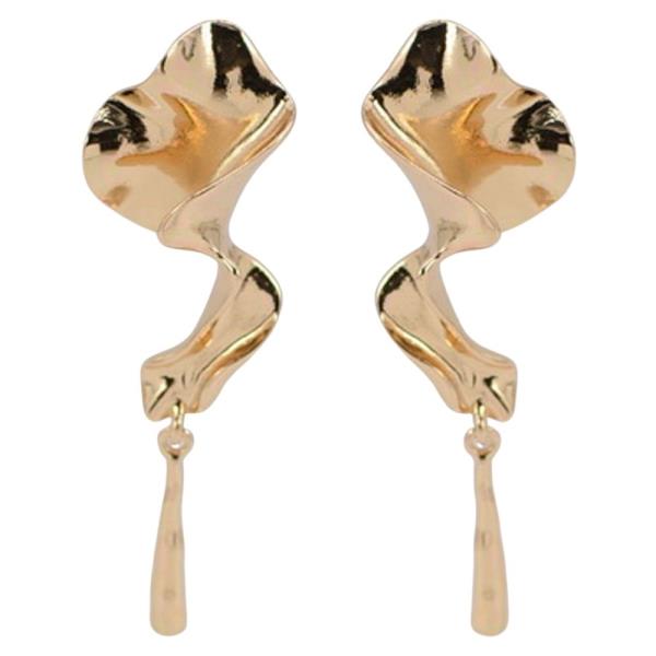 Twist Drop Post Earrings