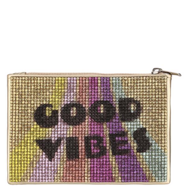 Good Vibes Rhinestone Coin Purse Pouch Bag