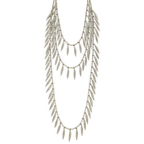 Spike Design Layer Necklace