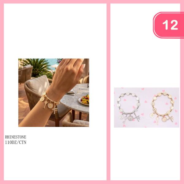 Holly Charm Bracelet (12 Units)