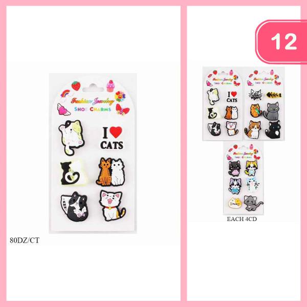 Cats Shoe Charm (12 Units)