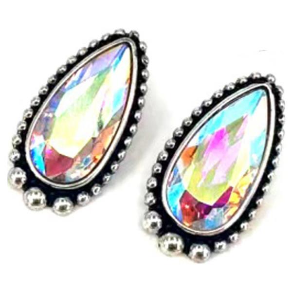 Western Crystal Teardrop Earring