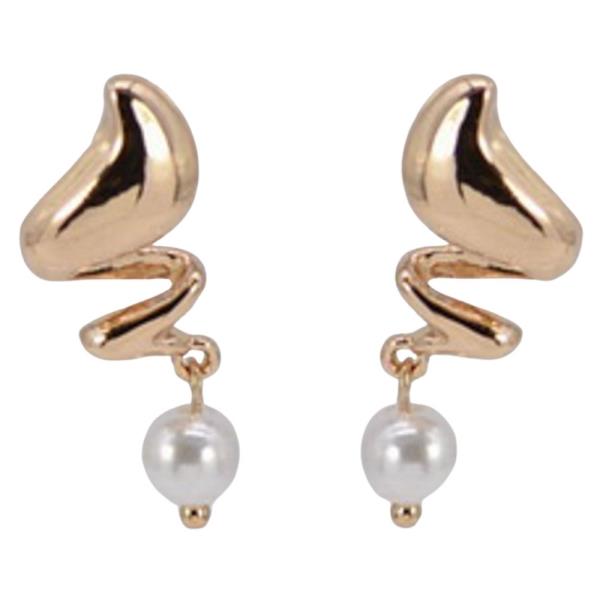 Metal Squiggle Earring