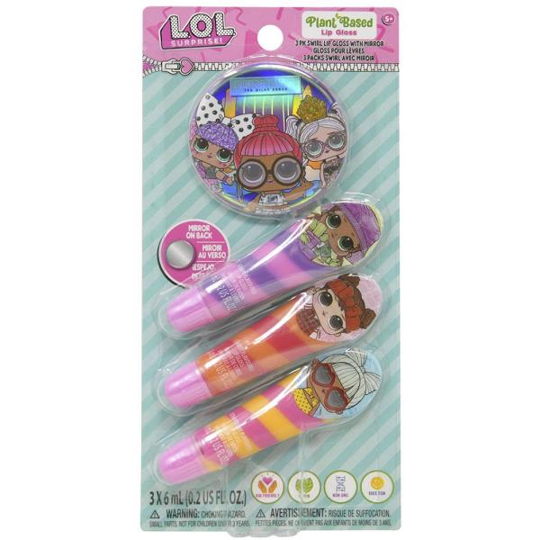 LOL Lip Gloss W Mirror Set